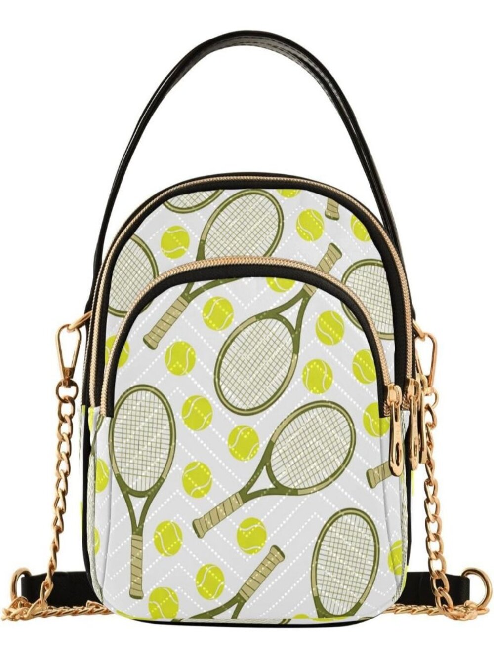 Women Halloween Green White Bat Pumpkin Leaf Small Purse Shoulder Crossbody Bag